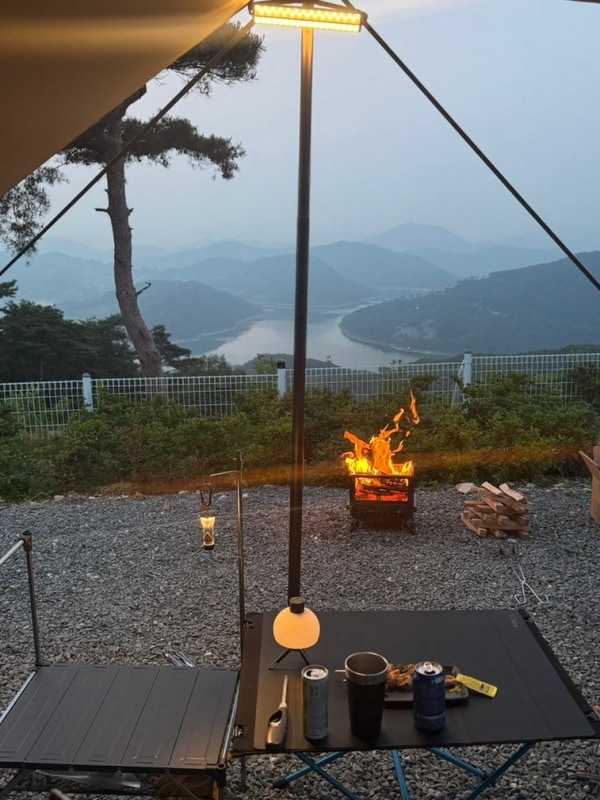 옥정호 뷰 정읍 풍경소리캠핑장 추천 A2 사이트 후기