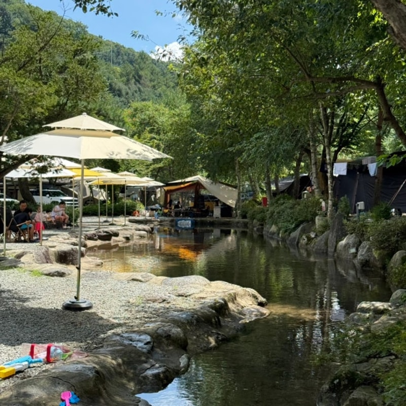 아이들과 함께가기 좋은 명지계곡 가평계곡캠핑장 : 또올래캠핑장