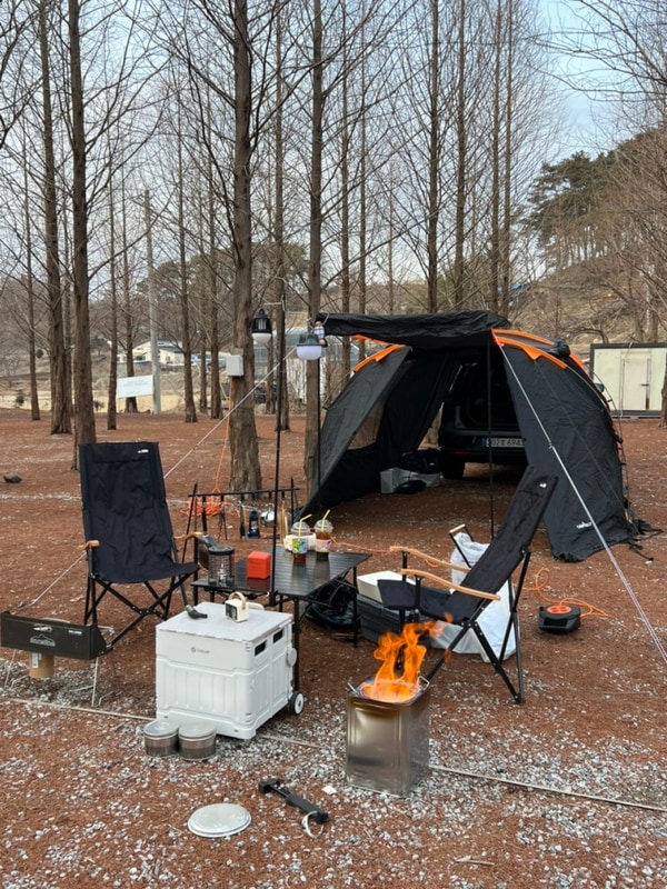 # 1박2일 차박 캠핑일기 4탄  ️ _ 더힐링식물원 야영장 / 홍성캠...