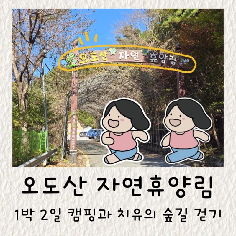 경남 합천 오도산 자연휴양림에서 캠핑 치유의 숲길 걷기