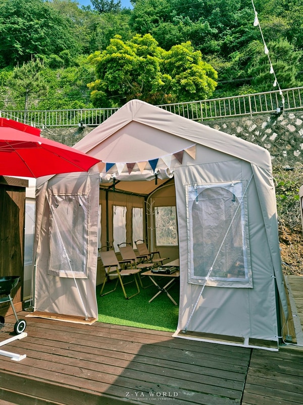 부산 기장 글램핑 아기랑 당일치기 바베큐 일해수욕장 지오클럽