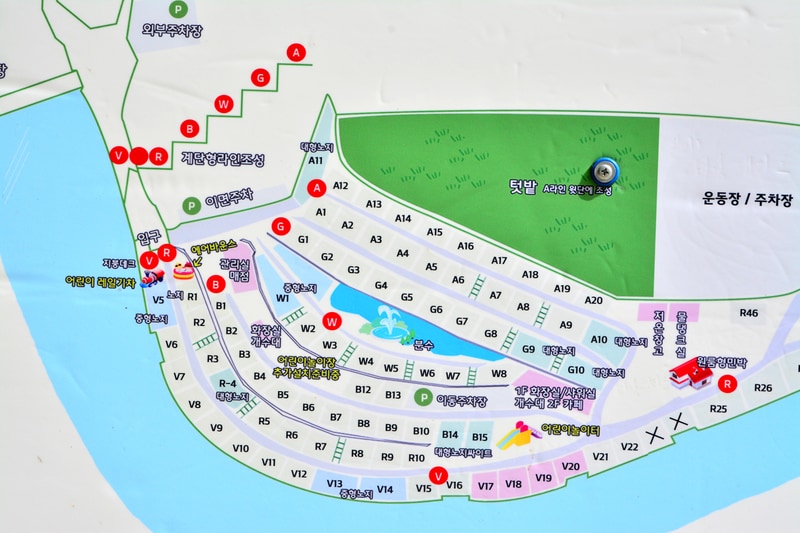 또올래캠핑장 배치도 1