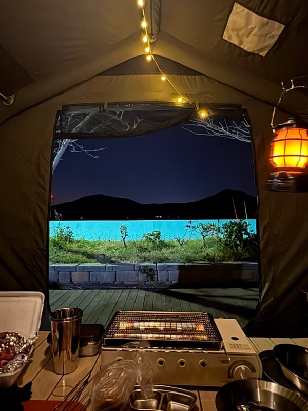 [거제 쌍근오토캠핑장] 감성바다뷰+생일파티까지 완벽했던 커플...