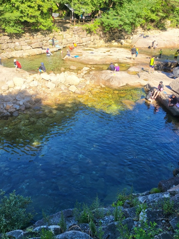 월악산 덕주야영장 두 번째 방문 / 송계계곡 물놀이