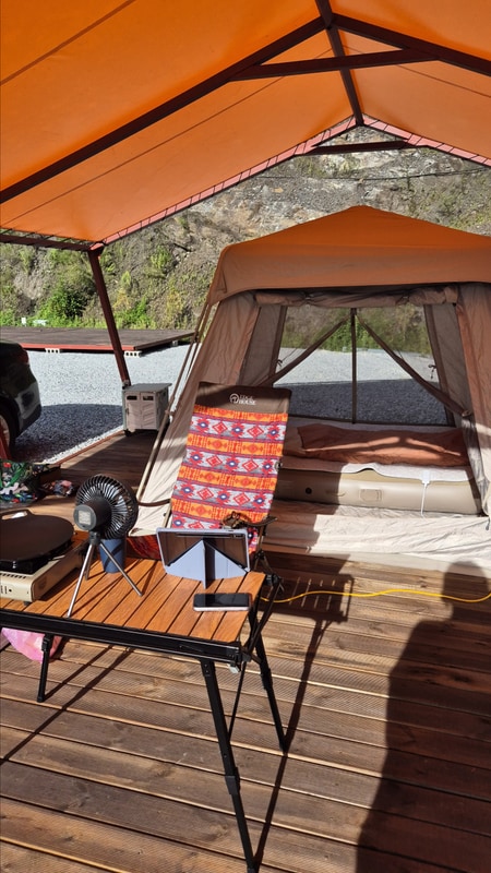 첫 캠핑 / 심지어 솔캠 / 평창 오렌지캠핑장