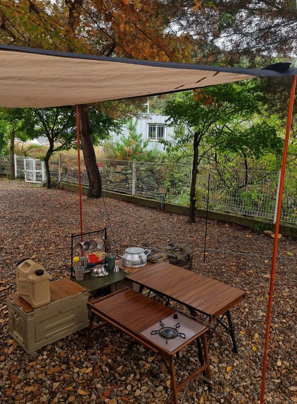 가평캠핑장에서 만난 블루래빗의 한적한 자연 풍경