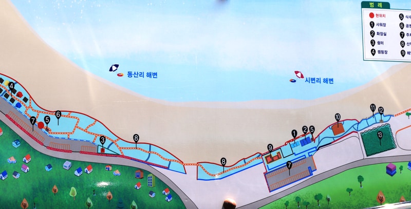 동산포 캠핑장 배치도 1