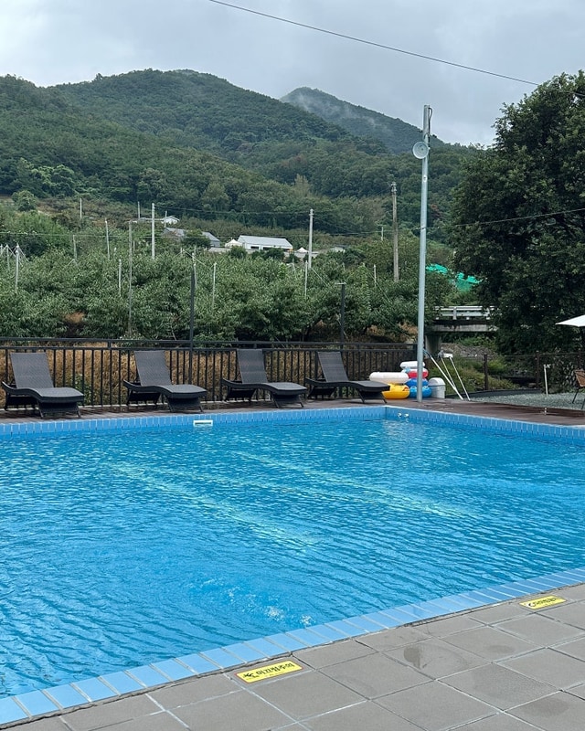 린하우스 청도 신상 글램핑 수영장 내돈내산