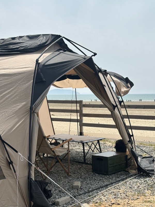 태안 꿈꾸는바다 캠핑장, 청포대 몽산포수산시장 회 포장 후기