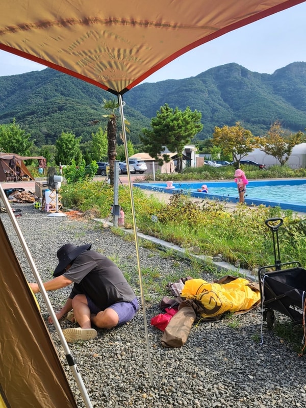 오랜만에 캠핑 - 더하루캠핑파크