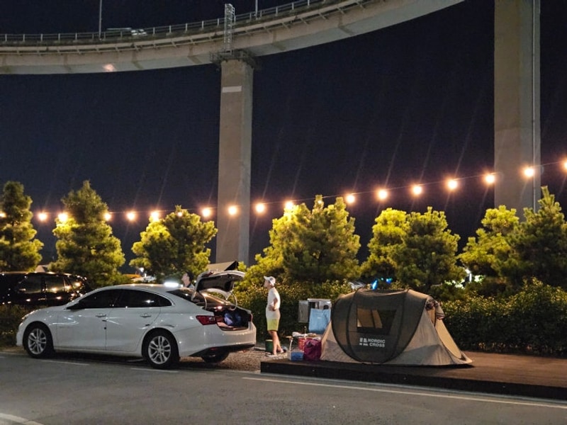 영도마리노 오토캠핑장(오토 9번 사이트), 스타벅스, 설빙