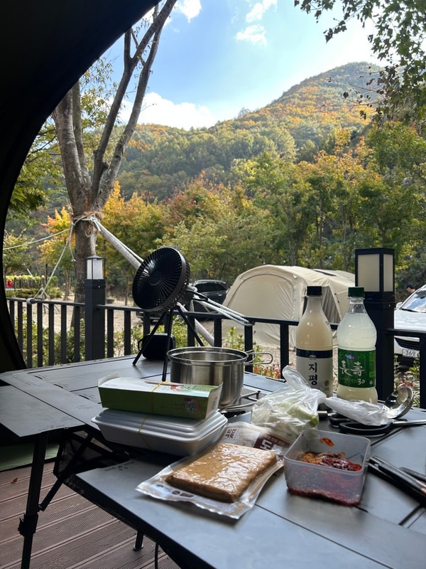 영천 포항 가온오토캠핑장 11.1-2 캠핑로그 데크 B2 후기