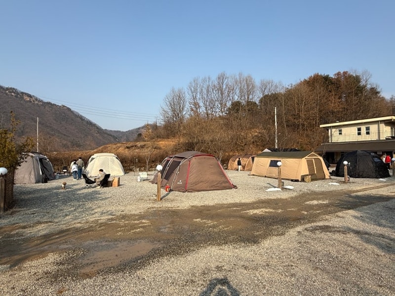 [강원도 소규모 단체캠핑] 홍천 캠프하다 A존 부분대관...