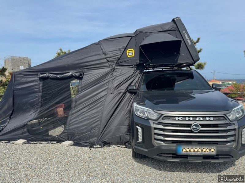 [포항여행] 사계오토캠핑장에서 루프탑텐트로 차박 캠핑하기!