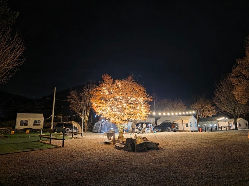 원주 마루노리 캠핑장 남자끼리리 폐교에서 1박 후기 (2025.11)