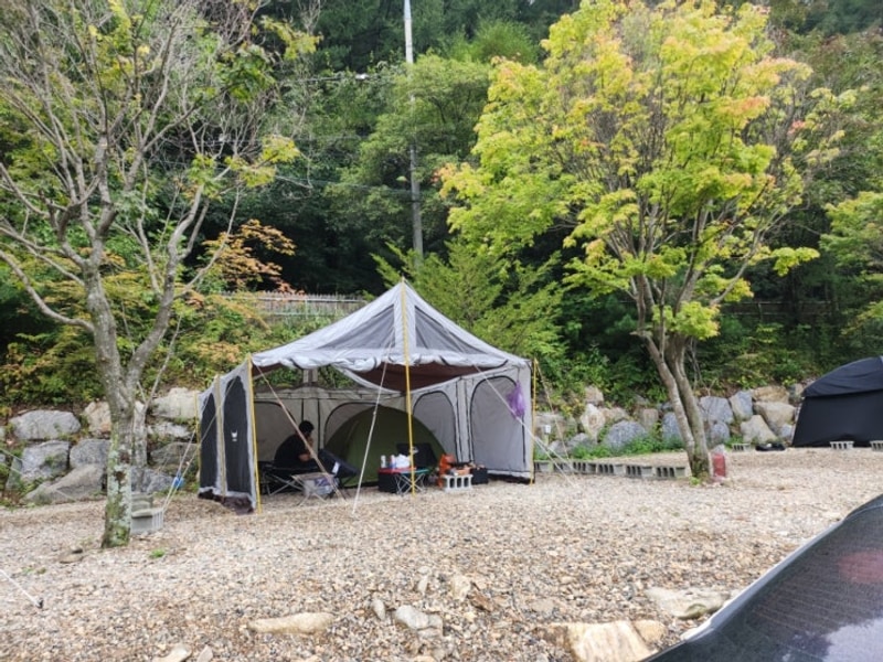 [강원도캠핑] 평창 캠핑 후기 산마을풍경 캠핑장 가을주말캠핑