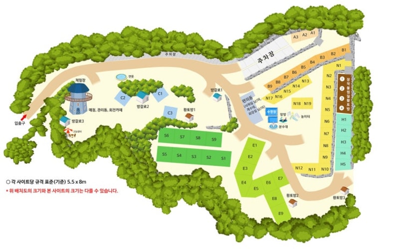 경남 양산 캠핑라운드 캠핑장