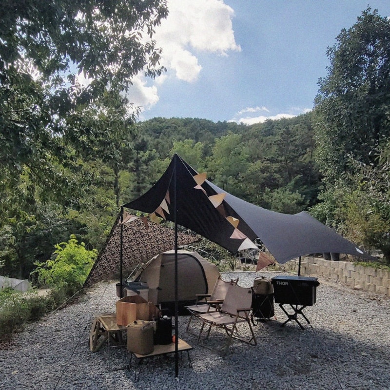 용인 자연숲 캠핑장 B7번 사이트 나름 캠린이시절 마미랑...