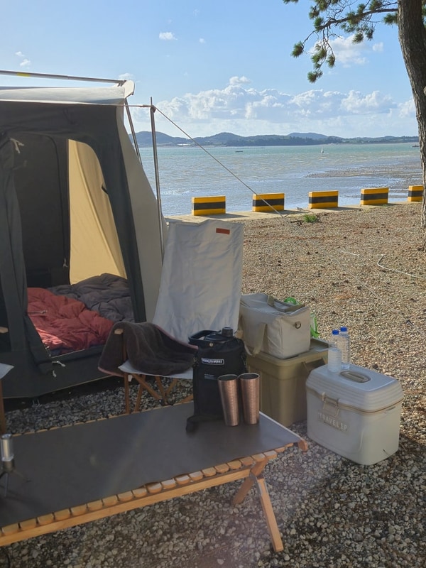 전남 오토 캠핑장 홀통183 무안 바다 13번 사이트