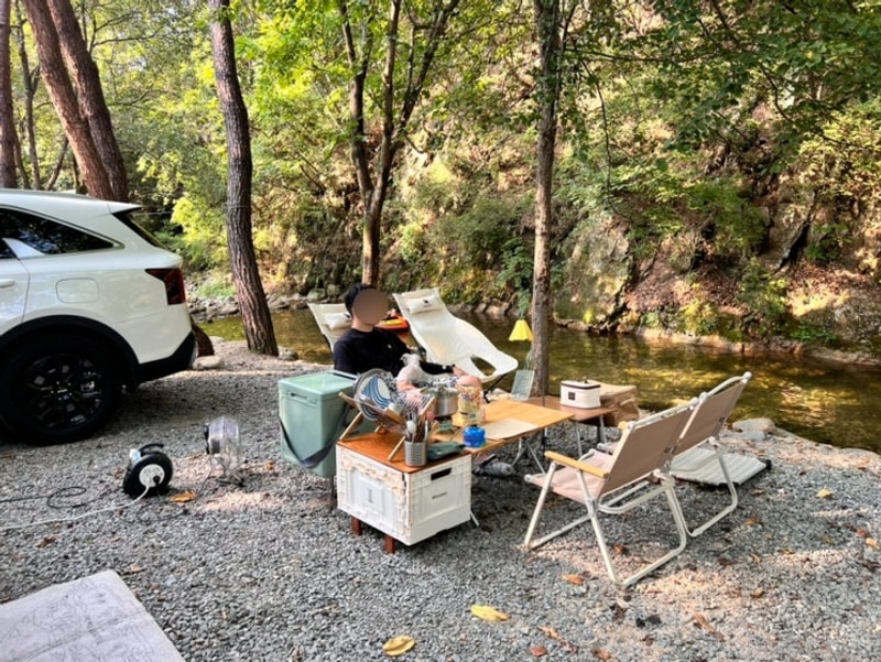 홍천 서석캠핑장 후기｜아이와 캠핑, 강아지 동반 가능! 그늘...