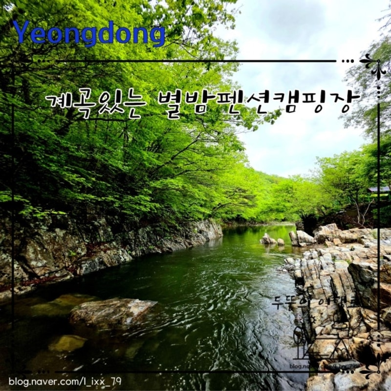 캠핑장 추천. 영동 별밤 펜션 캠핑장 ( 애견 동반 가능 캠핑장)