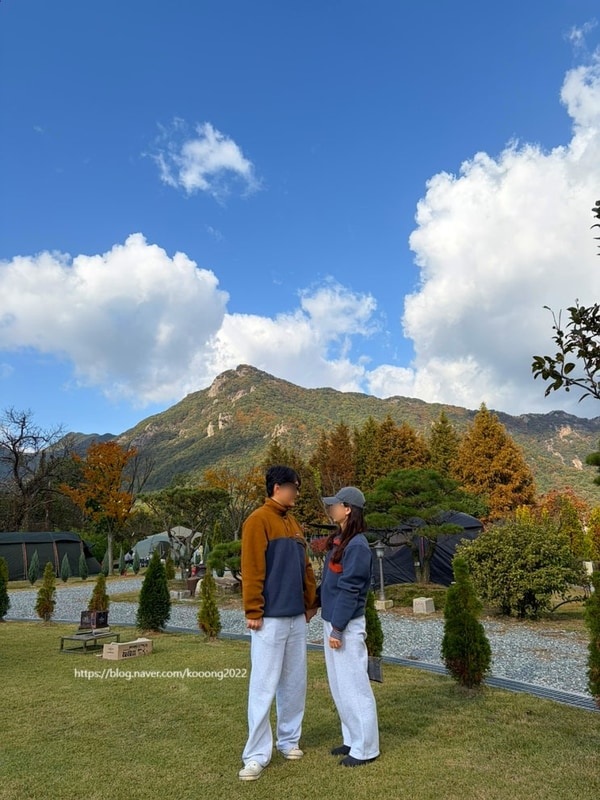 가을캠 맛집 공주 동학사 힐링 캠핑장 (C1 후기)
