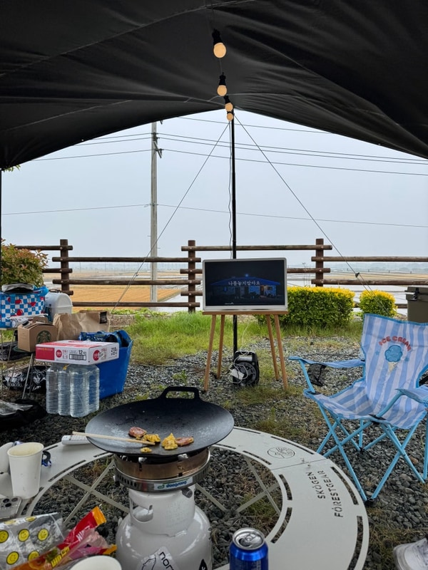 나주 죽산보 오토 캠핑장 하루는 비오고 하루는 덥고 (6월후기)