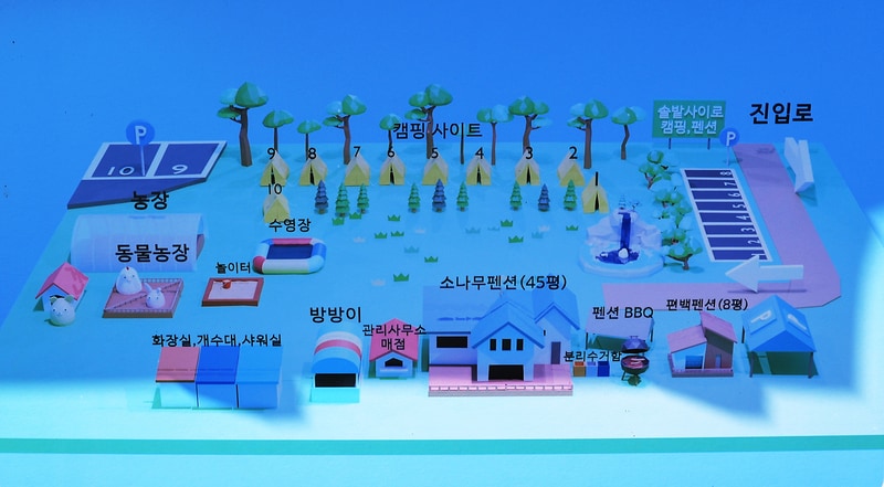 솔밭사이로 캠핑&펜션 배치도 1