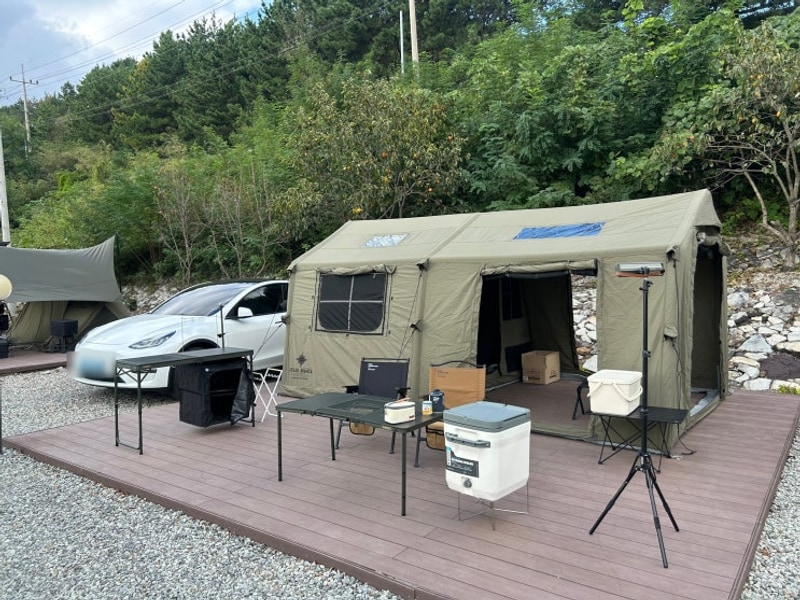 하동노량투다리오토캠핑장, 데크5번 후기, 오션뷰 캠핑장 추천