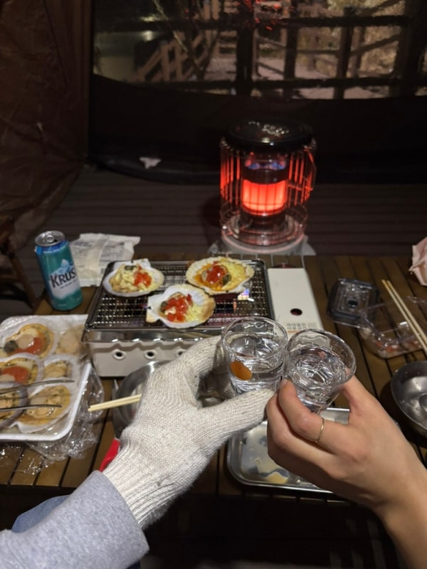 2박 3일 평창 국민여가 캠핑장(14번) 눈 내리는 평창에서 ☃️