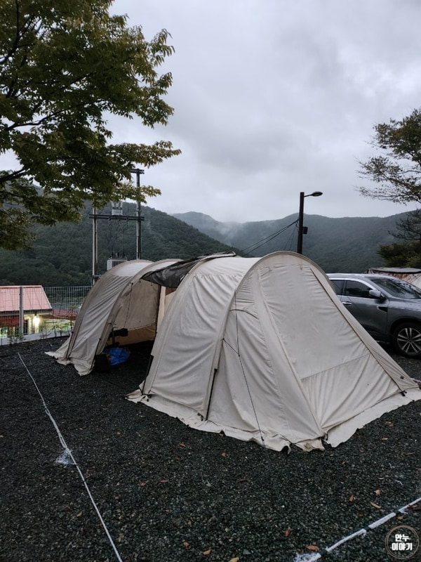 #12_공룡엑스포에서 가까웠던 고성 캠핑장, 산들바다 관광농원