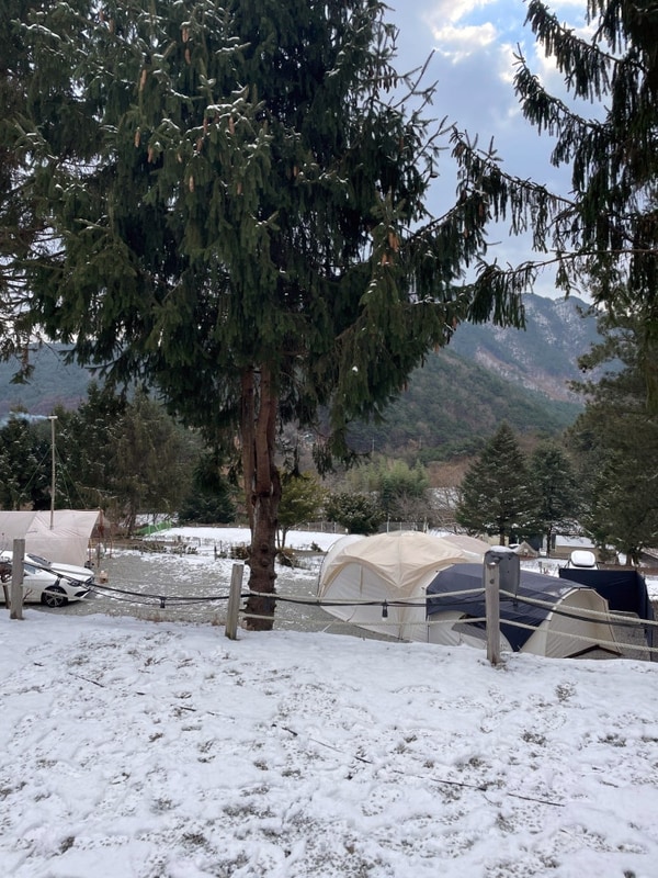 동계캠핑, 경남 함양라온캠핑장