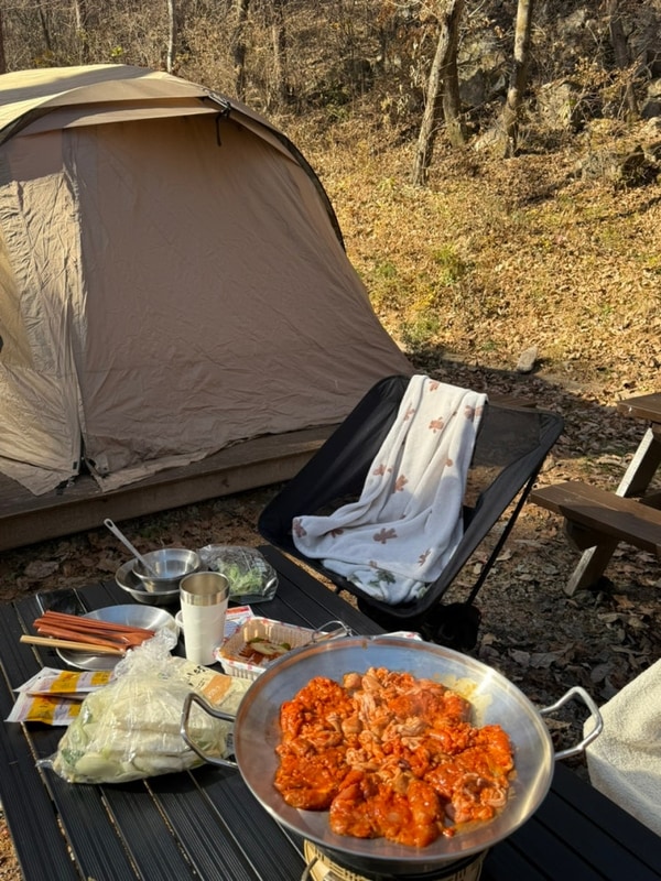 국립화천숲속야영장에서 친구네 부부와 1박2일 캠핑