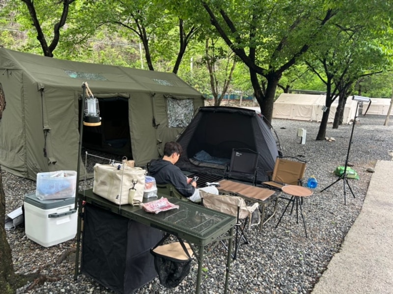 [전라도 캠핑] 완주 래미안밸리 캠핑장 후기, 31번 사이트...