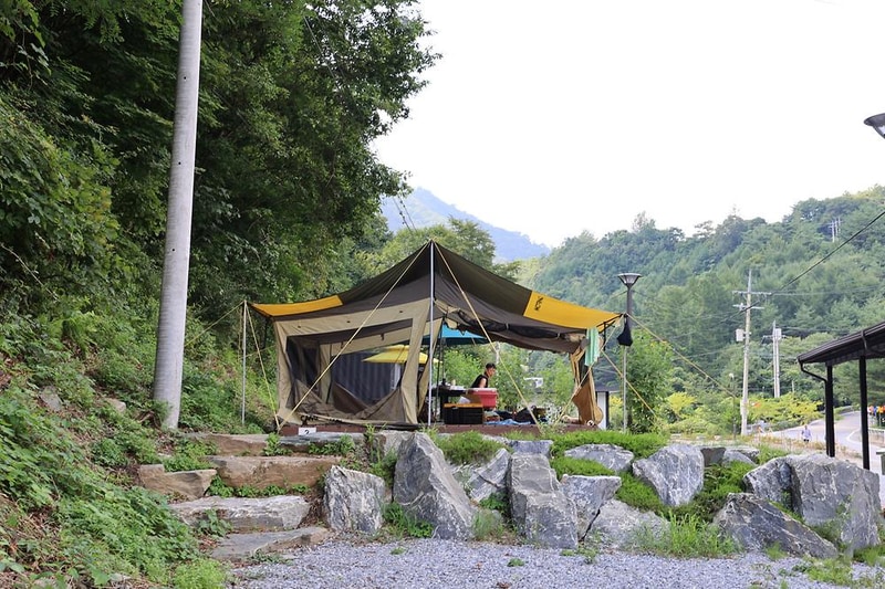600마지기 가는길 야영장 시설 사진 2