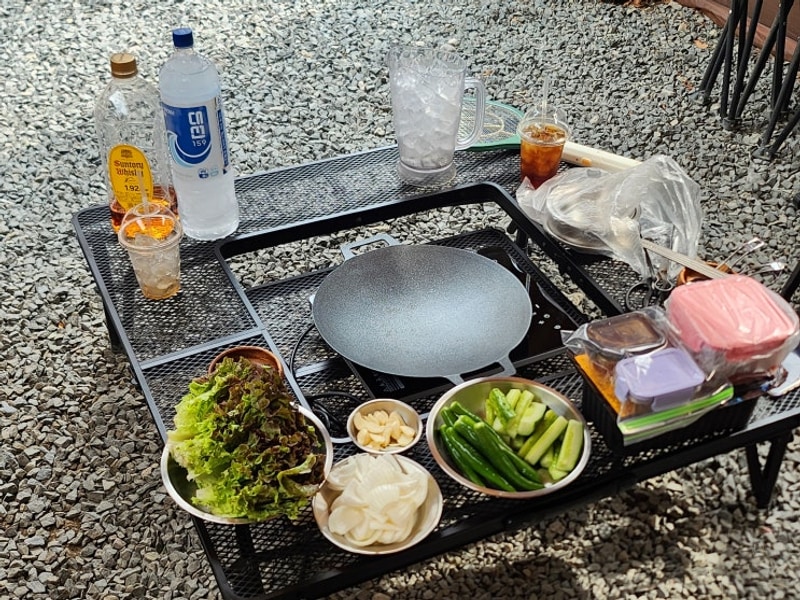 첫 우중 글램핑 하러 청도 캠프마징가 또 방문