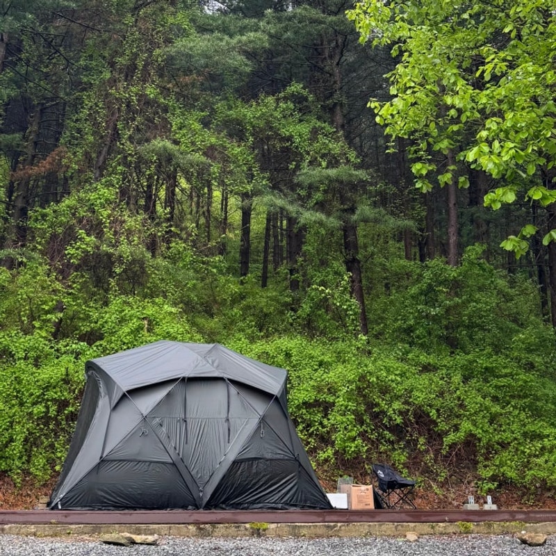 케이캠핑장 | 42번째 캠핑 : 가평 칼봉산 계곡이 흐르는...