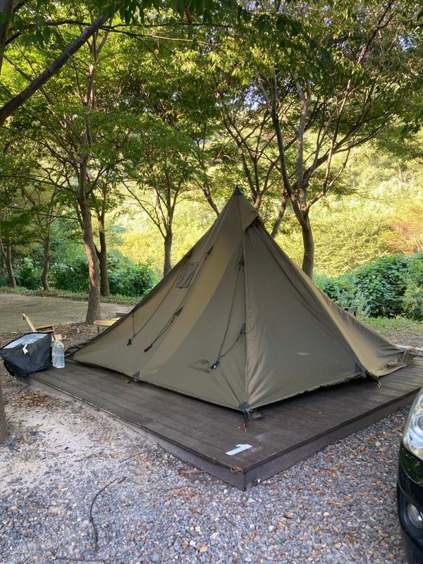 포항 비학산자연휴양림 야영데크 1번 장단점 캠핑 이용 후기