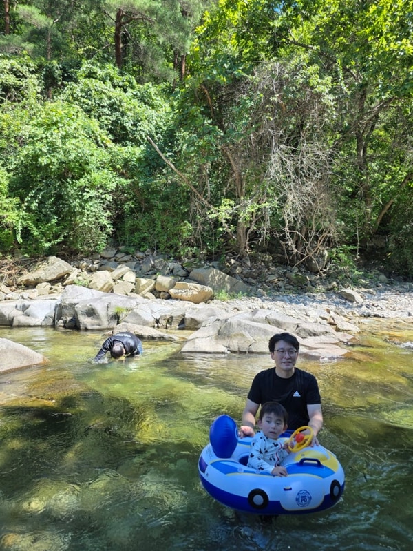 영월 아이랑 계곡 캠핑장 '물마루캠핑장' 여름엔 시원한 계곡으로~