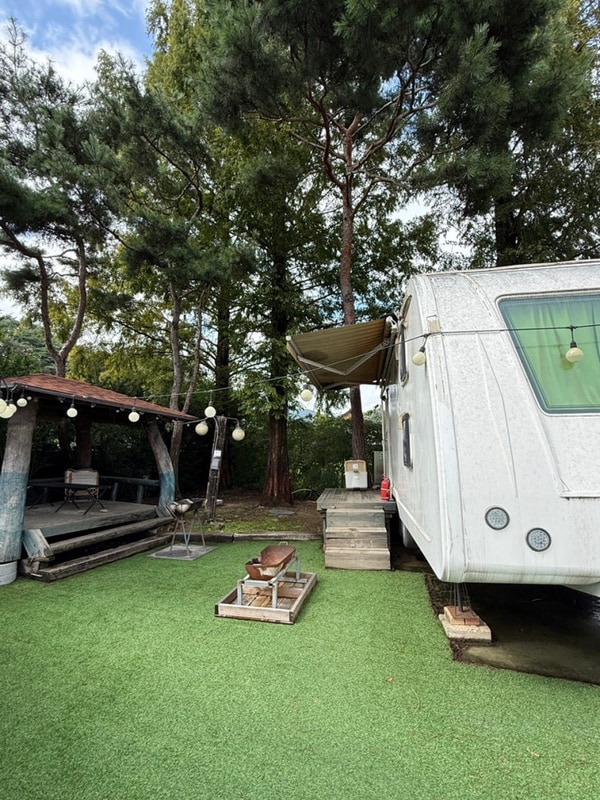 장승마을 카라반 바운스캠프 공주 아이랑 여행 추천