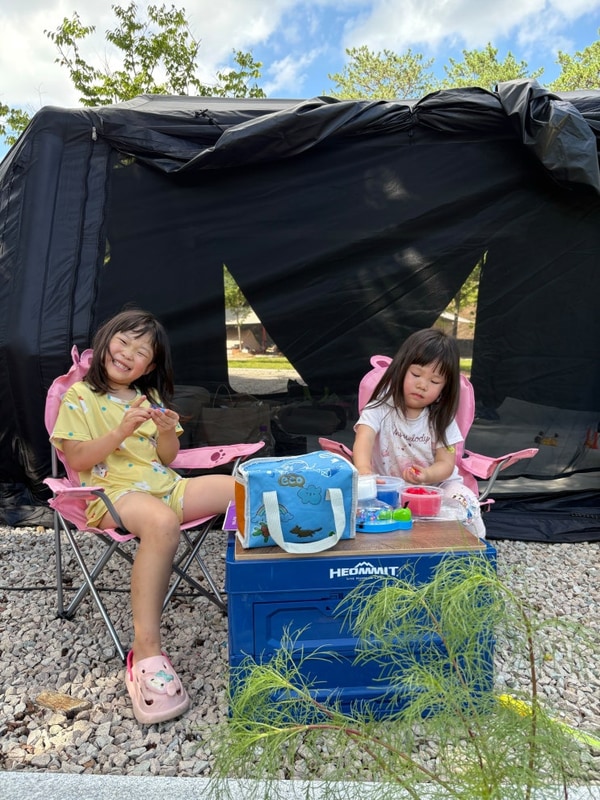 별의바다 조동캠핑장, 가족 첫 캠핑 후기 (충북 영동)