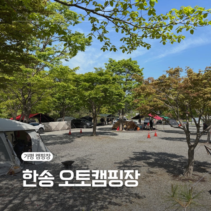간격 넓은 쾌적한 숲세권 캠핑장 추천, 가평 한송 오토캠핑장