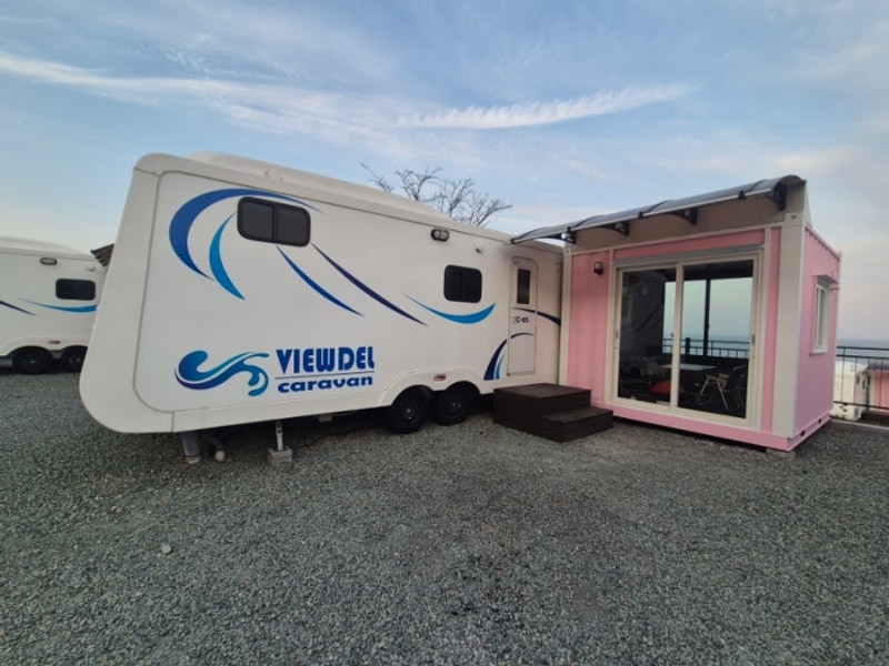 경주 감포 뷰델카라반펜션 카라반C구역 이용후기 리뷰...