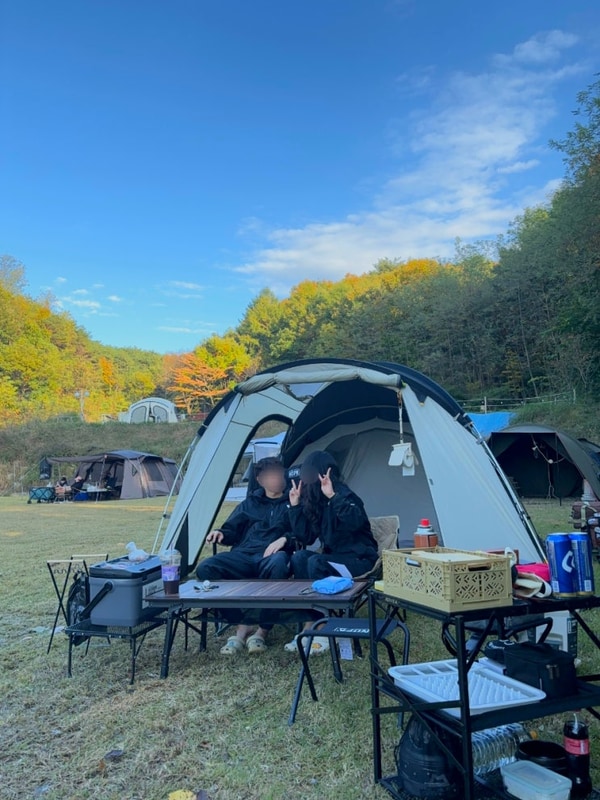 대구 군위 캠핑장 우드로더 (단풍캠, 마운틴뷰, 잔디 D7사이트)