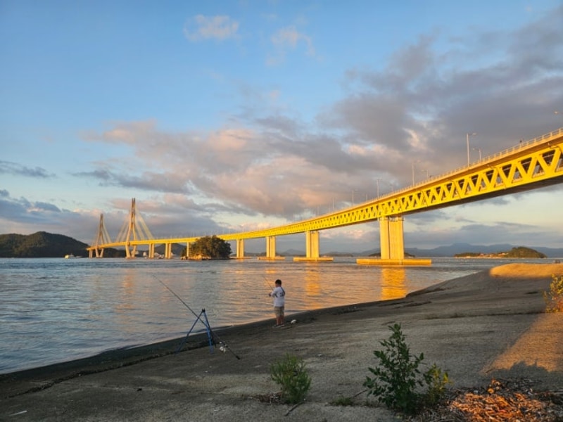 고흥 캠핑장 거금락한옥펜션 거금도 금진항 거금대교 뷰가...