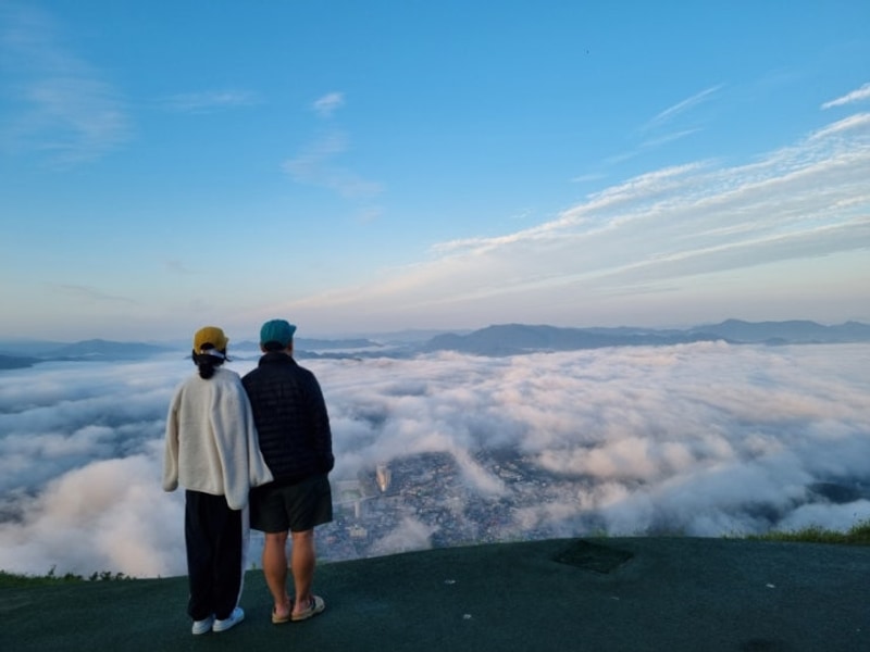 영월 김삿갓삿갓 쉼터 캠핑장 필수코스 별마로천문대 운무 보기