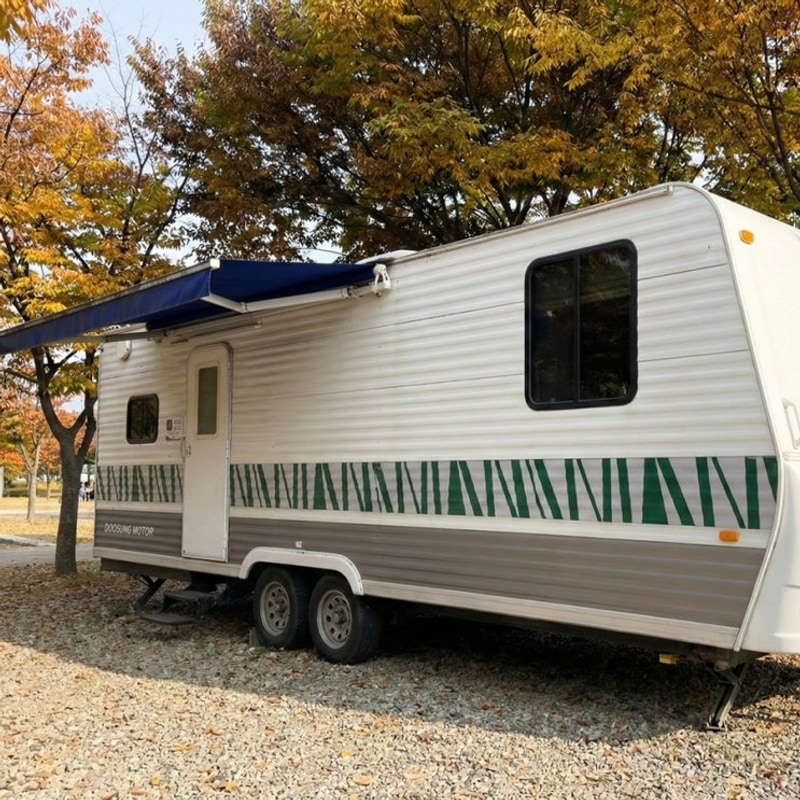 구미캠핑장 카라반 K05 후기