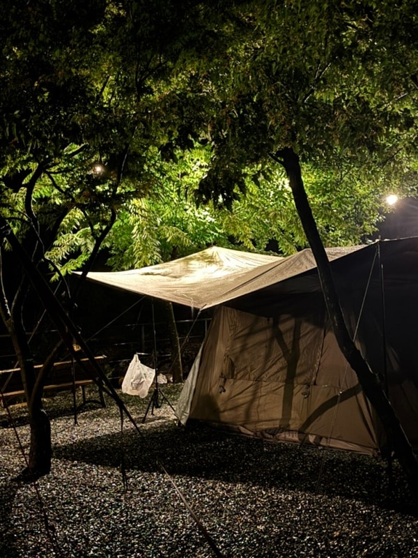 계곡 앞에서 우중캠핑☔️ - 충남 제천 월악아지트캠핑장