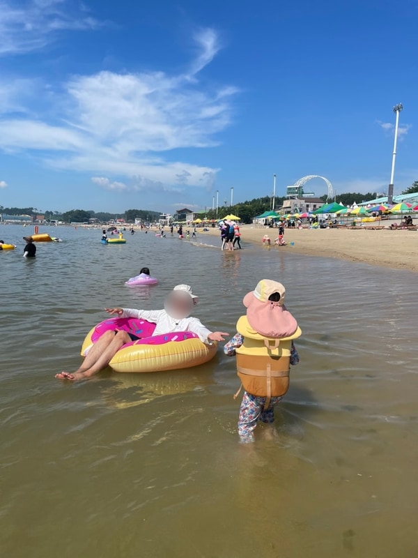 무창포오토캠핑장 보령 여름휴가 ㅣ워디가디 물놀이장