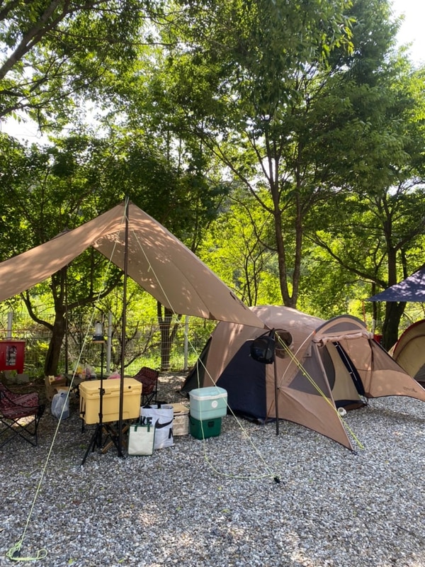 서울근교 가평계곡 바로 앞 한송오토캠핑장에서 첫캠핑 성공적